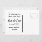 Volledige foto Bewaar de Date Post kaart (Achterkant)