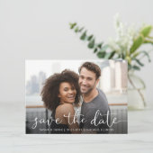 Volledige foto-bruiloft Opslaan datum Save The Date (Staand voorkant)