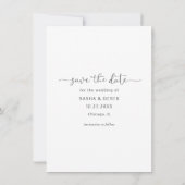 Volledige foto-bruiloft Opslaan datum Save The Date (Achterkant)