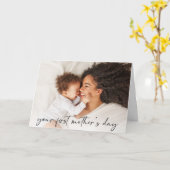 Volledige foto-eerste Moederdag Kaart (Gele Bloem)