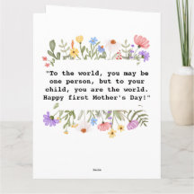 Volledige foto eerste Moederdag Kaart 2023
