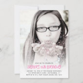 Volledige foto Gepersonaliseerd Any Age Modern Bir Kaart (Voorkant)