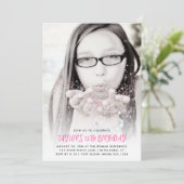 Volledige foto Gepersonaliseerd Any Age Modern Bir Kaart (Staand voorkant)