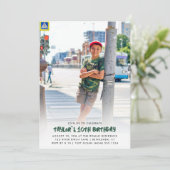 Volledige foto Gepersonaliseerd Any Age Modern Bir Kaart (Staand voorkant)