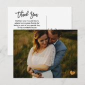 Volledige foto Hartelijk dank voor Briefkaart-Gold Briefkaart (Voorkant / Achterkant)