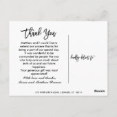 Volledige foto Hartelijk dank voor Briefkaart-Gold Briefkaart (Achterkant)