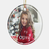 Volledige foto-indeling tot een minimum en moderne keramisch ornament (Links)