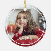 Volledige foto-indeling tot een minimum en moderne keramisch ornament (Achterkant)