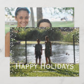 Volledige foto-insteekkaart feestdagenkaart (Voorkant / Achterkant)