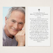 Volledige foto Memorial Prayer Kaart (Voorkant /achterkant)