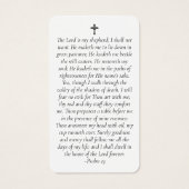 Volledige foto Memorial Prayer Kaart (Achterkant)