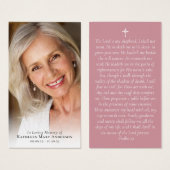 Volledige foto Memorial Prayer Kaart (Voorkant /achterkant)