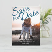 Volledige foto met 3 op Terug sparen de Datum Kaart (Staand voorkant)