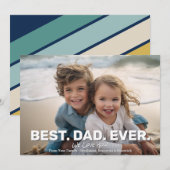 Volledige foto met beste vader ooit - Whimsical Gr Aankondiging (Voorkant / Achterkant)