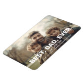 Volledige foto met beste vader ooit - Whimsical Gr Magneet (Linkerzijde)