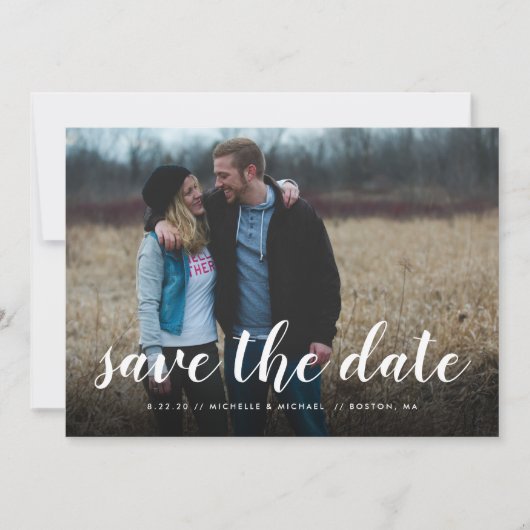 Volledige foto met briefing Weddenschap Save the D Date (Voorkant)