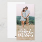 Volledige foto met kerstfoto's feestdagenkaart (Voorkant / Achterkant)