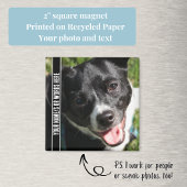 Volledige foto met maatwerk in zwart-wit magneet