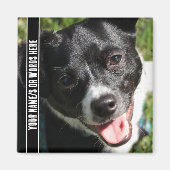 Volledige foto met maatwerk in zwart-wit magneet (Voorkant)