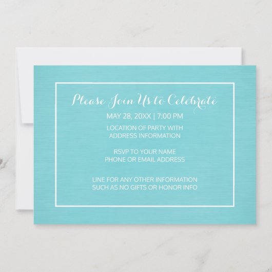 Volledige foto met script - Afstudeerfeest Kaart (Achterkant)