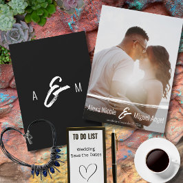 Volledige foto minimalistische geschilderde bruilo save the date