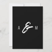 Volledige foto minimalistische geschilderde bruilo save the date (Achterkant)