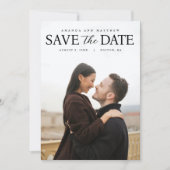 Volledige Foto Modern Sla de datum op Save The Date (Voorkant)