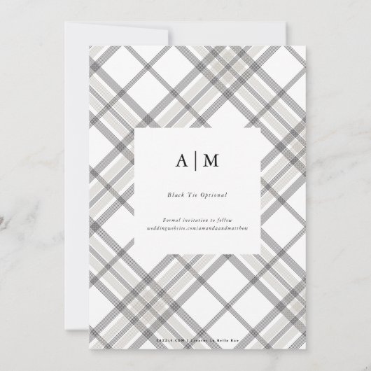 Volledige Foto Modern Sla de datum op Save The Date (Achterkant)