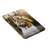 Volledige Foto Moderne Minimale Bruiloft Save the  Magneet (Rechterzijde)