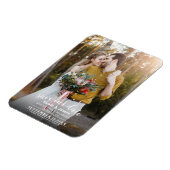 Volledige Foto Moderne Minimale Bruiloft Save the  Magneet (Linkerzijde)