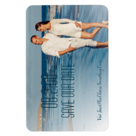 Volledige foto Moderne Save Our Date Photo Magnet Magneet