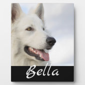 Volledige foto Pet Dog Aangepaste naam Keepomwille Fotoplaat (Voorkant)