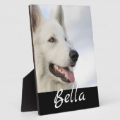 Volledige foto Pet Dog Aangepaste naam Keepomwille Fotoplaat (Zijkant)