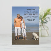 Volledige foto slaat de datum op save the date (Staand voorkant)