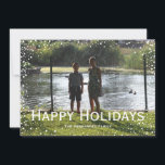 Volledige foto Sneeuwval aangepaste kaart<br><div class="desc">Alle tekst is volledig aanpasbaar zodat u een gepersonaliseerde kaart kunt maken precies zoals u die wilt.</div>