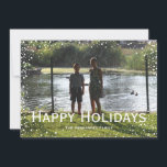 Volledige foto Sneeuwval Aangepaste kaart<br><div class="desc">Alle tekst is volledig aanpasbaar zodat u een gepersonaliseerde kaart kunt maken precies zoals u die wilt.</div>