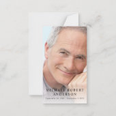 Volledige foto Sympathie Memorial Prayer Kaart Notitiekaartje (Voorkant)