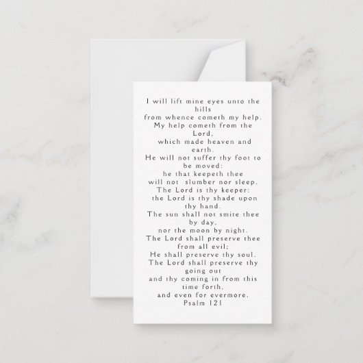 Volledige foto Sympathie Memorial Prayer Kaart Notitiekaartje (Achterkant)