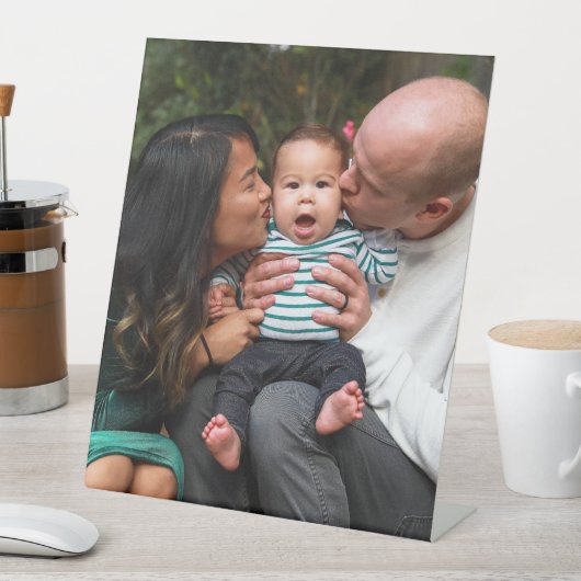 Volledige foto uploaden gepersonaliseerd reclamebord met voetstuk (Insitu)