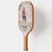 Volledige foto van beste vader op vaderdag pickleball paddle (Links)