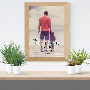 Volledige foto van de beste vader op de dag van zi poster