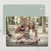 Volledige foto van de moderne Fijne Valentijnsdag Feestdagenkaart (Voorkant / Achterkant)