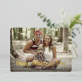 Volledige foto van de moderne Fijne Valentijnsdag Folie Feestdagenkaart (Staand Voorkant)