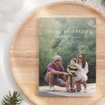 Volledige foto van de tekst voor de schrijfmachine feestdagenkaart<br><div class="desc">Cute Minimalist Script Typewriter Text Full Photo Holiday Card</div>