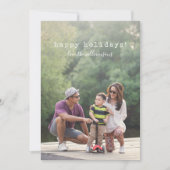 Volledige foto van de tekst voor de schrijfmachine feestdagenkaart (Voorkant)