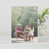 Volledige foto van de tekst voor de schrijfmachine feestdagenkaart (Staand voorkant)