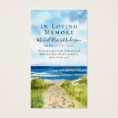 Volledige foto van Memorial Prayer Kaart (Achterkant)