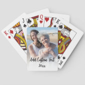 Volledige foto Verticale Aangepaste Elegant Gepers Pokerkaarten (Achterkant)