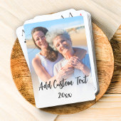 Volledige foto Verticale Aangepaste Elegant Gepers Pokerkaarten