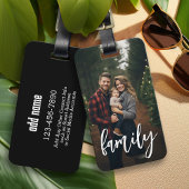 Volledige foto - Verticale aangepaste tekst voor d Bagagelabel